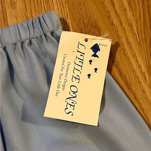 Little Ones Elastic Waist Light Blue Dress Pants - Size 12mo-18mo - New w/Tags - Picture 3 of 5